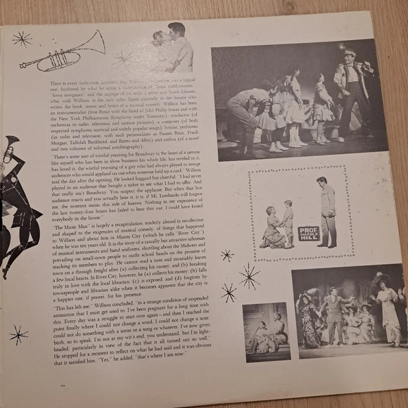 Vintage The Music Man Original Broadway Cast Vinyl Full Spectrum Of Sound Vinyl - Picture 4 of 7